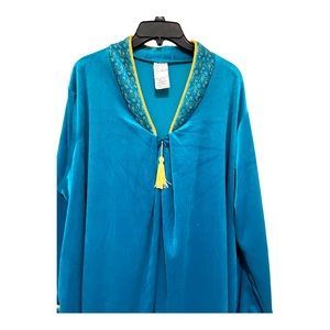 Roaman’s Long Terqiouse Robe 1X